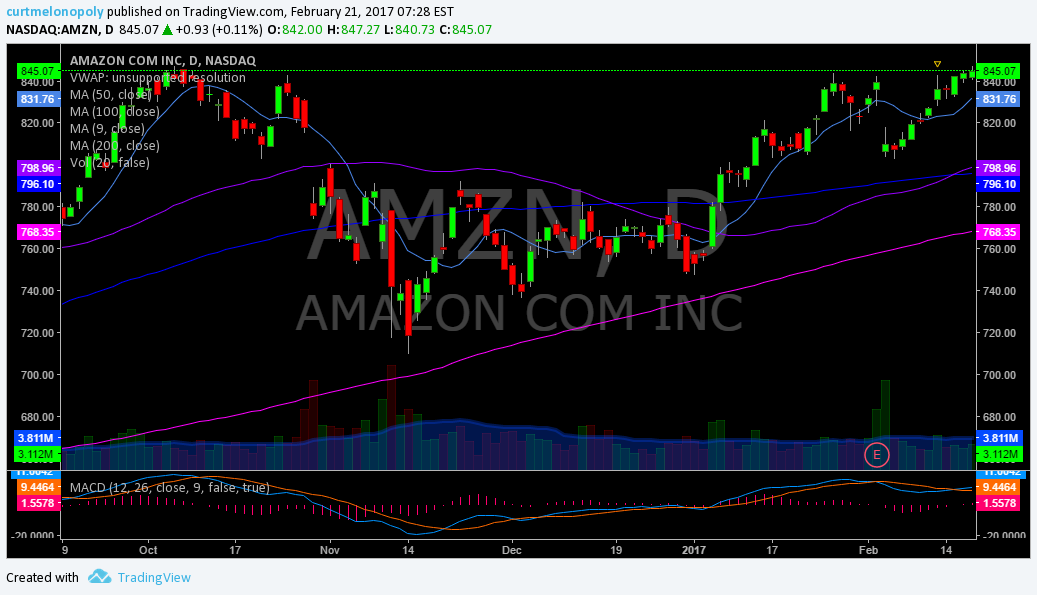 Member Weekly Swing Trading Stock Picks Update Feb 21 $WTIC, $CBMX, $AMS, $GDX, $GOOGL, $AMZN and more.