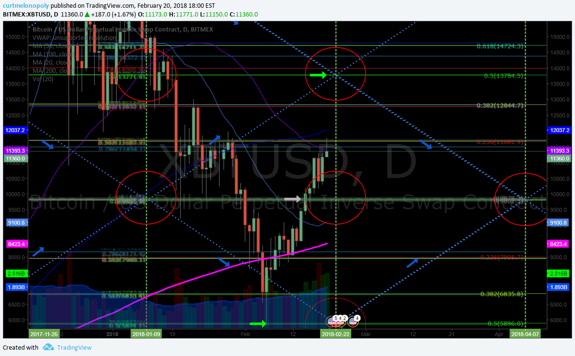 $BTC, Bitcoin, Daily, Chart, Time, Price, Cycle